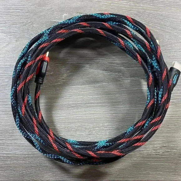 Lot of 3 5ft Twisted Veins HDMI, High Speed Cable, Full HD 1080P, 4K - Picture 2 of 3